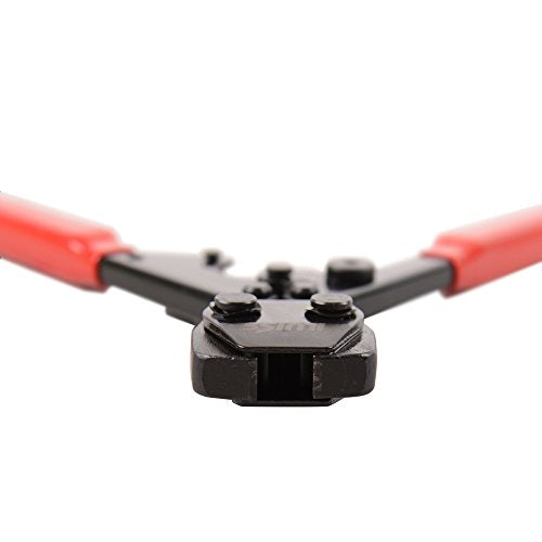 IWISS PEX CINCH Crimping Tool Crimper for Stainless Steel Clamps from 3/8"to 1" with 1/2" 20PCS and 3/4" 10PCS SS PEX Clamps