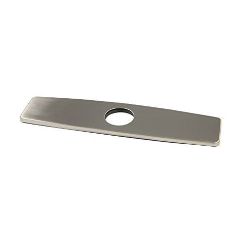 Decor Star PLATE-10B 10" Kitchen Sink Faucet Hole Cover Deck Plate Escutcheon Brushed Nickel