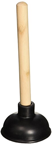 MINTCRAFT 8317-B Black Drain Plunger, 4-Inch