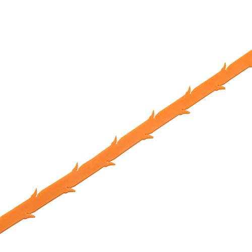 CandyHome 20 Inches Hair Drain Clog Remover Flexible Drain (4 Pack), Hook Slow Drain Relief Cleaner Snake Hair Clog Tool for Drain Cleaning, Quick and Easy Drain Unclogger, Orange