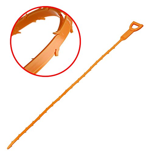 Homder 6 Pack Home Cleaning Brushes Tools Clog Remover Hair Equipment/Auger Type Clog Remover Tool for Drain Cleaning