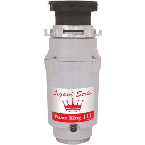 Waste King Legend Series 1/3 HP Continuous Feed Garbage Disposal with Power Cord - (L-111)