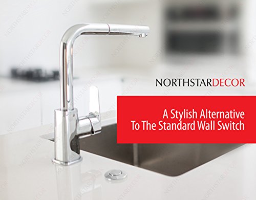 Northstar Décor AS010 Garbage Disposal Single Outlet Air Switch (Stainless Steel)