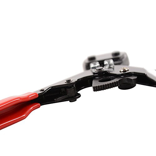 IWISS PEX CINCH Crimping Tool Crimper for Stainless Steel Clamps from 3/8"to 1" with 1/2" 20PCS and 3/4" 10PCS SS PEX Clamps