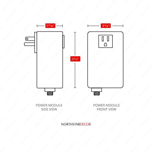 Northstar Décor AS010 Garbage Disposal Single Outlet Air Switch (Stainless Steel)