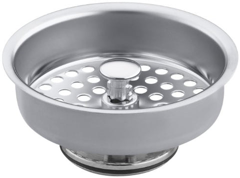 KOHLER K-8803-CP Duostrainer Basket Strainer, Polished Chrome