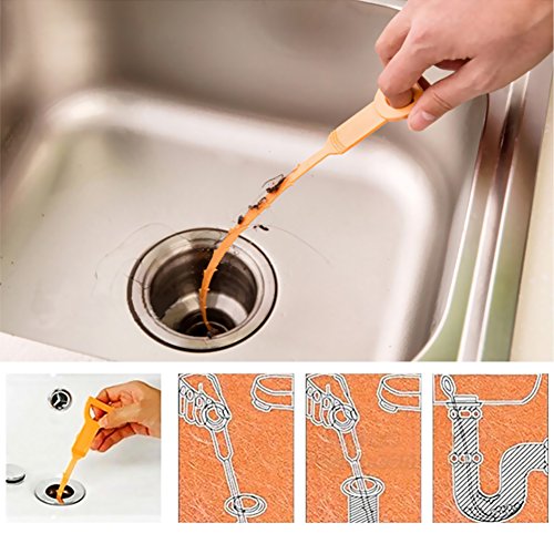 4 Packs Drain Hair Drain Clog Remover Cleaning Tool For Kitchen