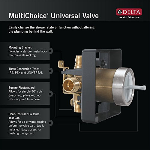 Delta Faucet R10000-UNBX MultiChoice Universal Tub and Shower Valve Body