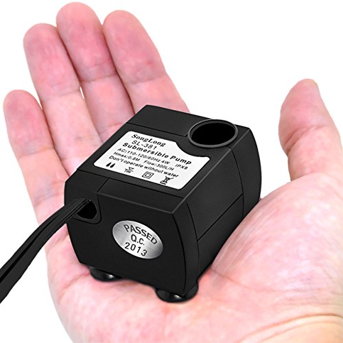 VicTsing 80 GPH (300L/H, 4W) Submersible Water Pump For Pond, Aquarium, Fish Tank Fountain Water Pump Hydroponics with 5.9ft (1.8M) Power Cord