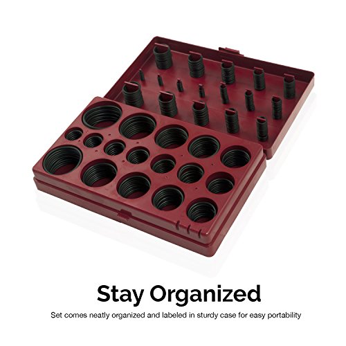 Neiko 50443A Universal O-Ring Assortment | 407-Piece Set | SAE