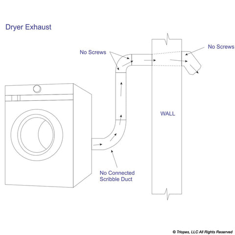 T500313 - DRYER VENT KIT THRU MASONRY WALL & PATCH